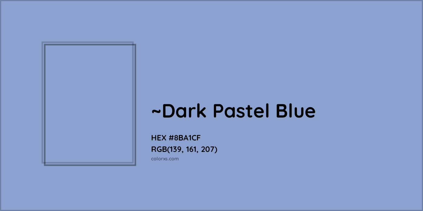 HEX #8BA1CF Color Name, Color Code, Palettes, Similar Paints, Images