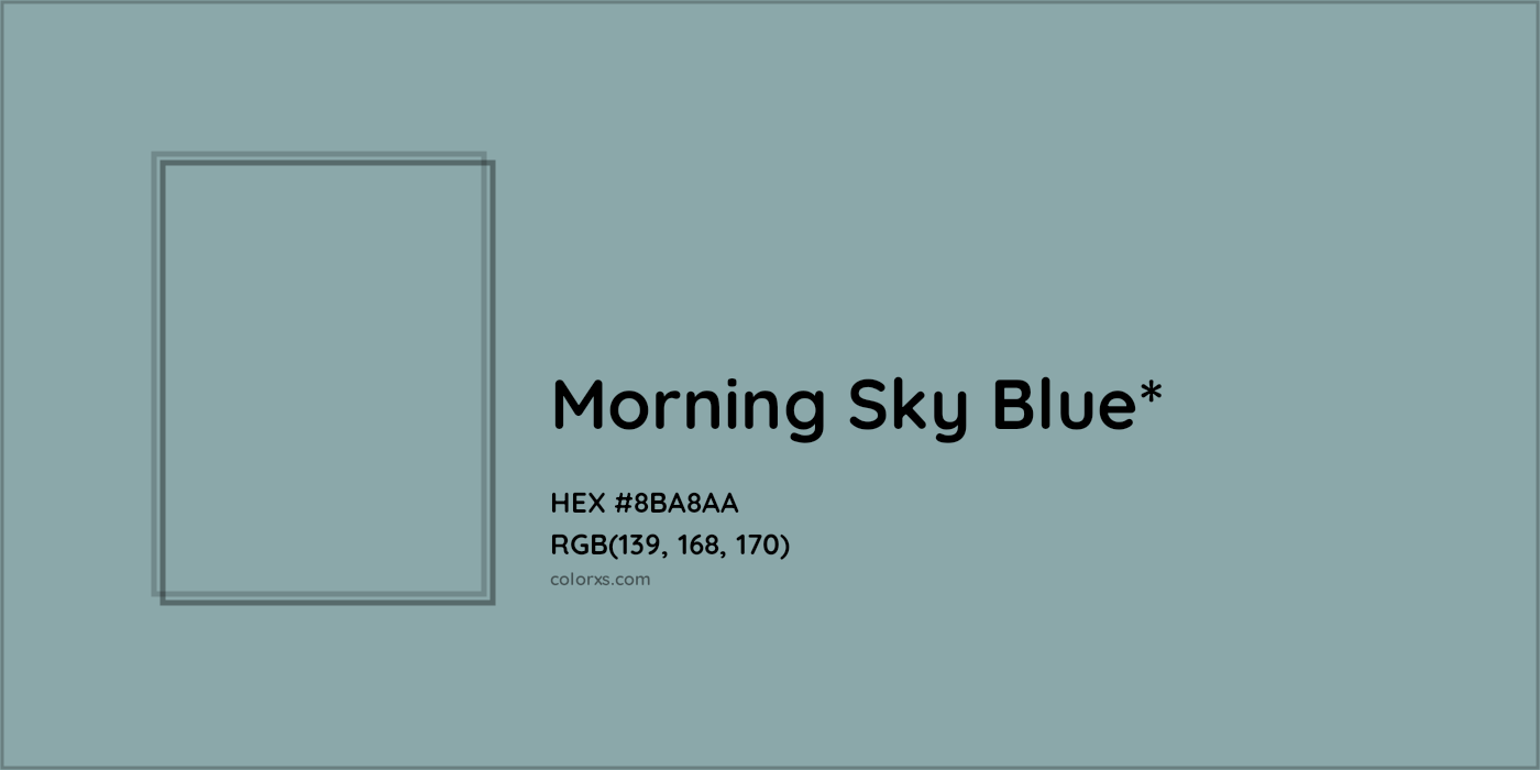HEX #8BA8AA Color Name, Color Code, Palettes, Similar Paints, Images