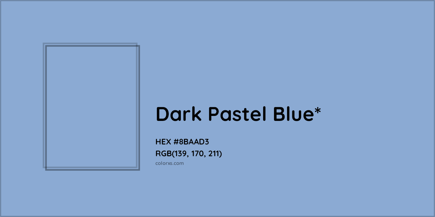 HEX #8BAAD3 Color Name, Color Code, Palettes, Similar Paints, Images
