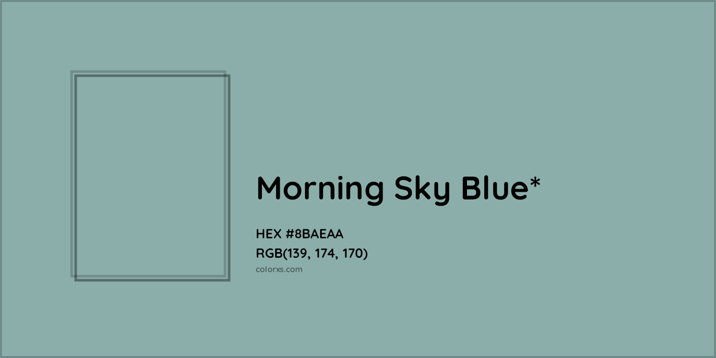 HEX #8BAEAA Color Name, Color Code, Palettes, Similar Paints, Images