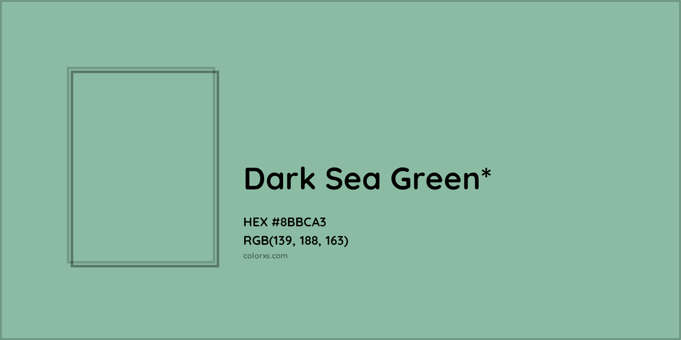HEX #8BBCA3 Color Name, Color Code, Palettes, Similar Paints, Images