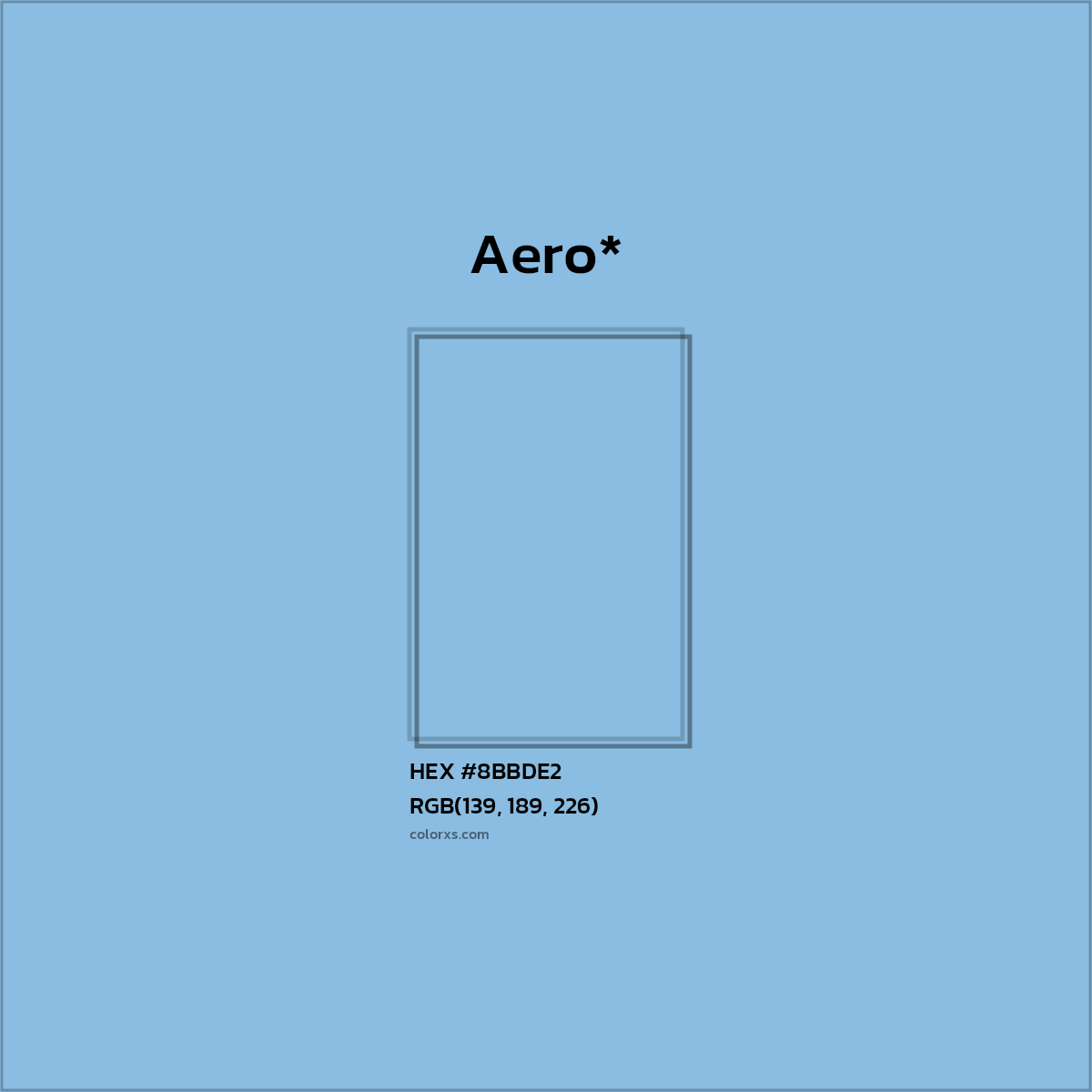 HEX #8BBDE2 Color Name, Color Code, Palettes, Similar Paints, Images
