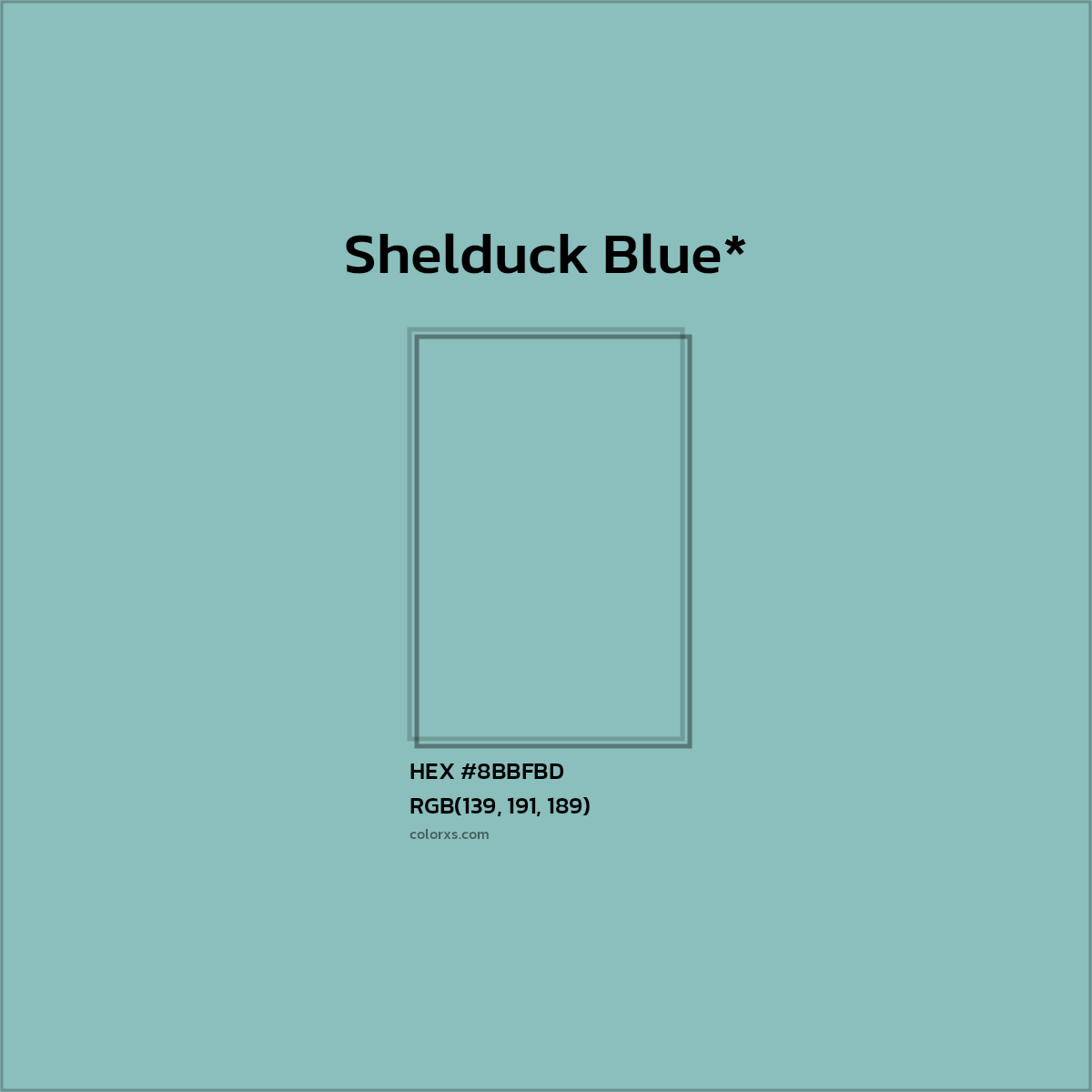 HEX #8BBFBD Color Name, Color Code, Palettes, Similar Paints, Images