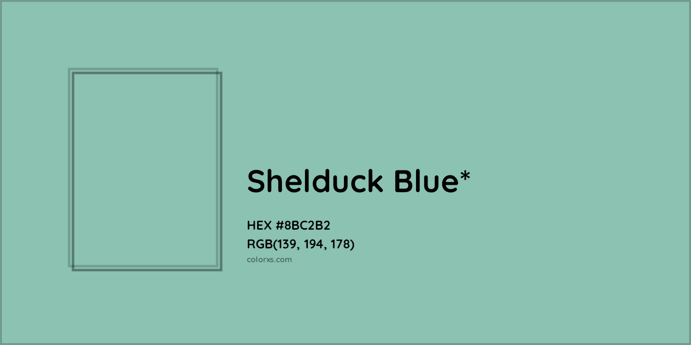 HEX #8BC2B2 Color Name, Color Code, Palettes, Similar Paints, Images