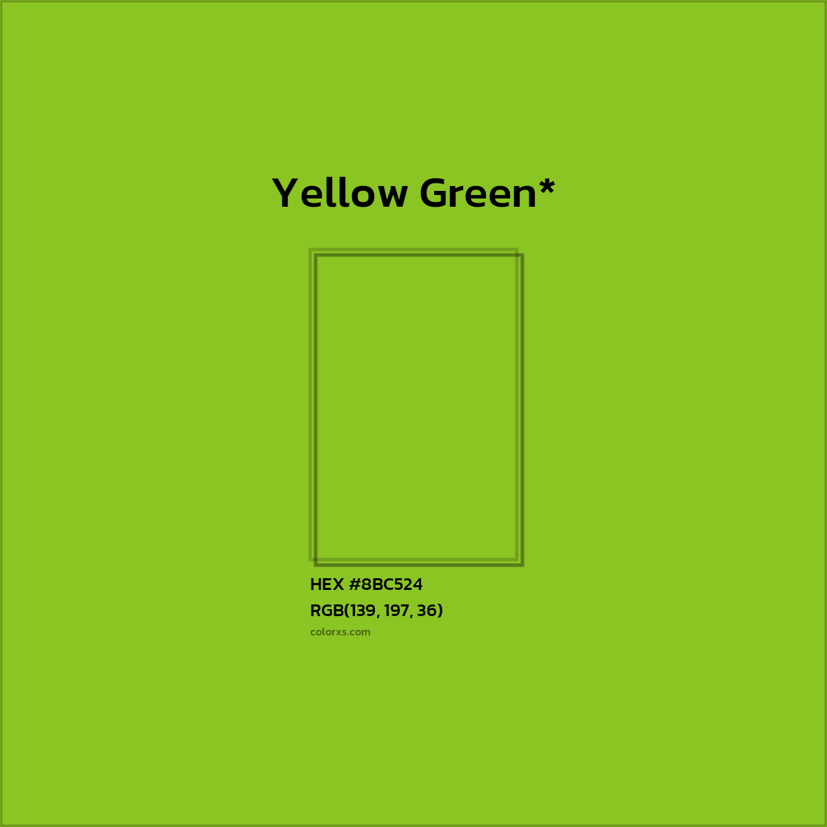 HEX #8BC524 Color Name, Color Code, Palettes, Similar Paints, Images