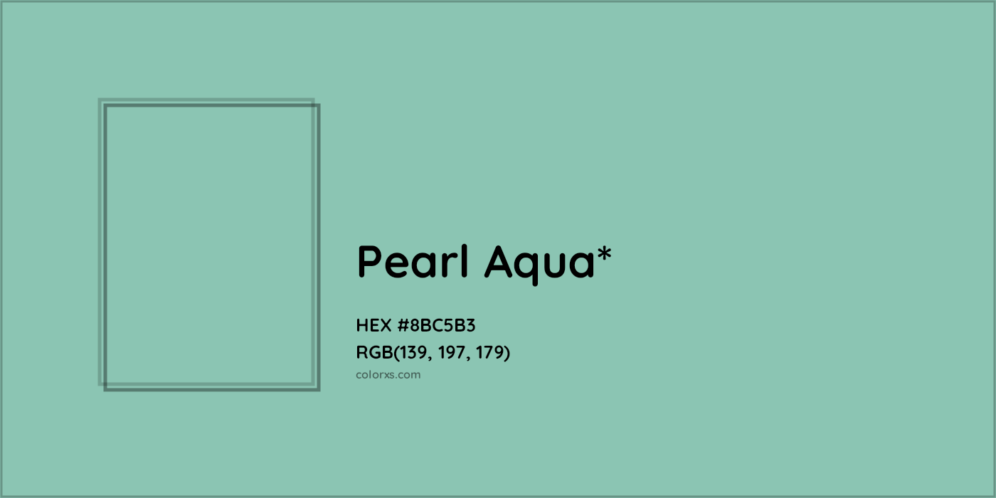 HEX #8BC5B3 Color Name, Color Code, Palettes, Similar Paints, Images