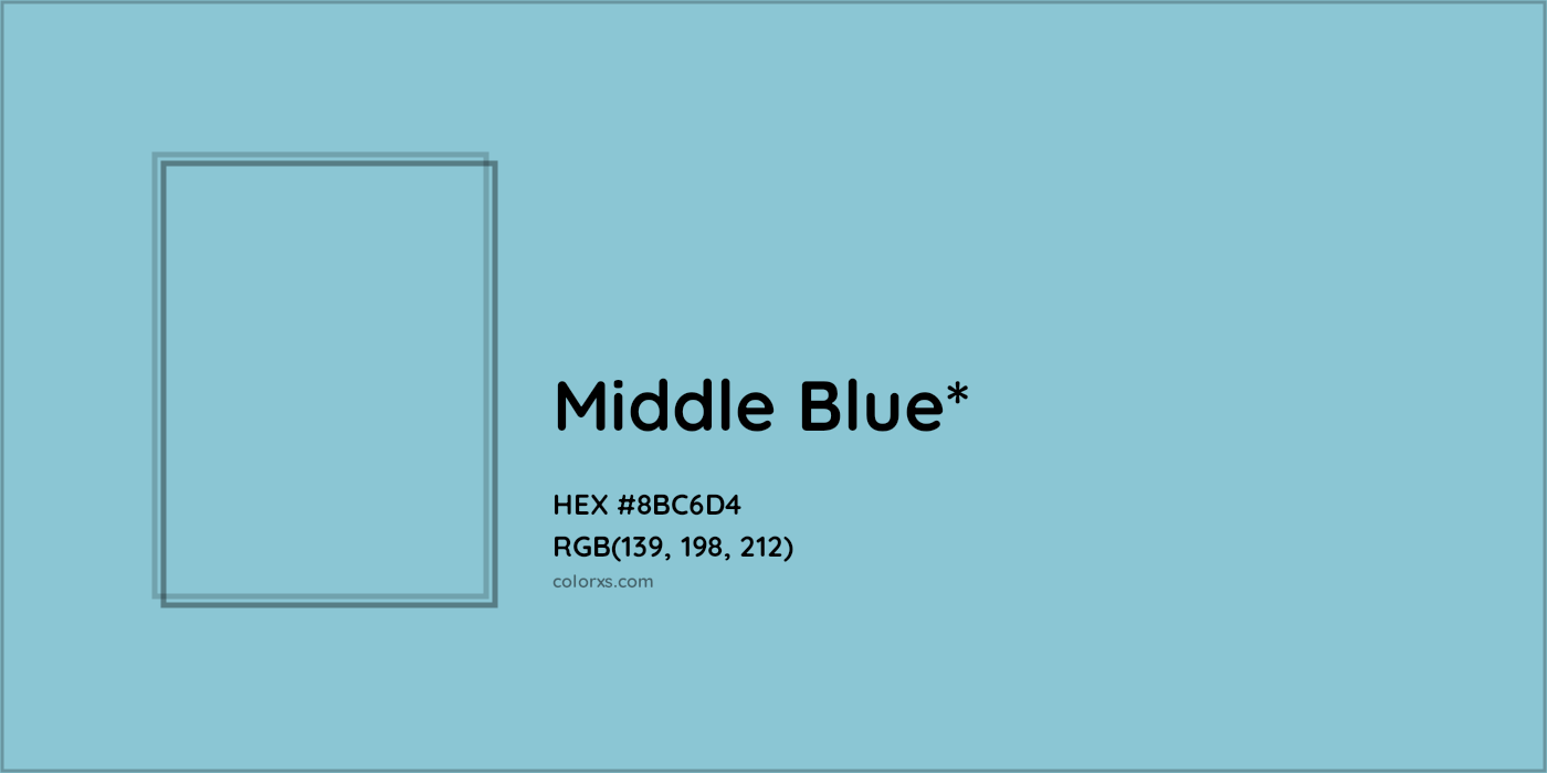 HEX #8BC6D4 Color Name, Color Code, Palettes, Similar Paints, Images