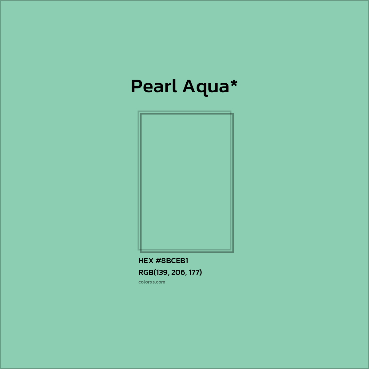 HEX #8BCEB1 Color Name, Color Code, Palettes, Similar Paints, Images