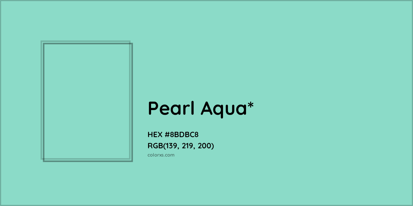 HEX #8BDBC8 Color Name, Color Code, Palettes, Similar Paints, Images