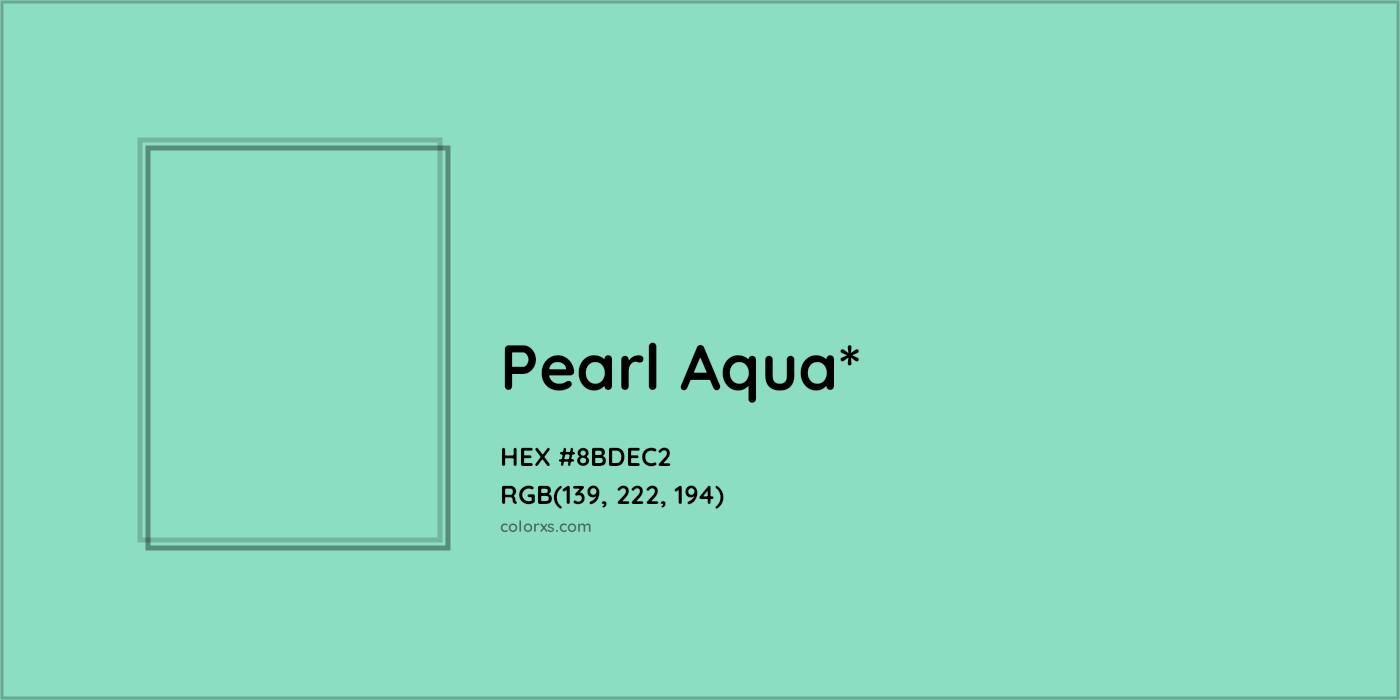 HEX #8BDEC2 Color Name, Color Code, Palettes, Similar Paints, Images