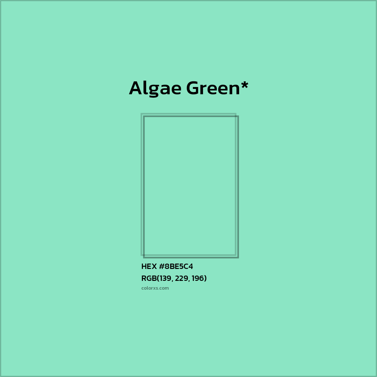 HEX #8BE5C4 Color Name, Color Code, Palettes, Similar Paints, Images