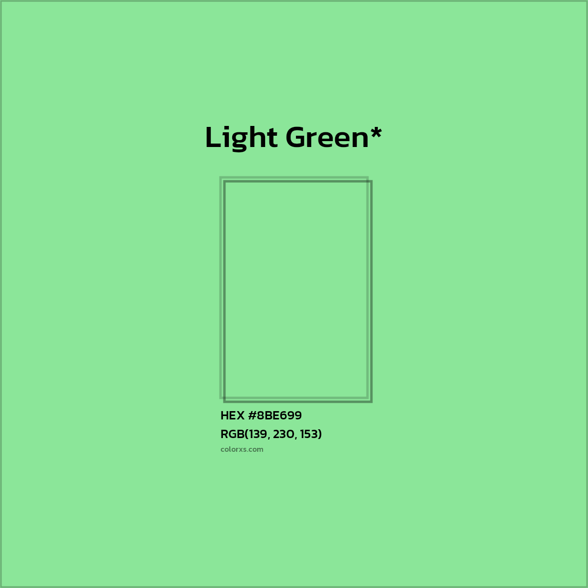 HEX #8BE699 Color Name, Color Code, Palettes, Similar Paints, Images