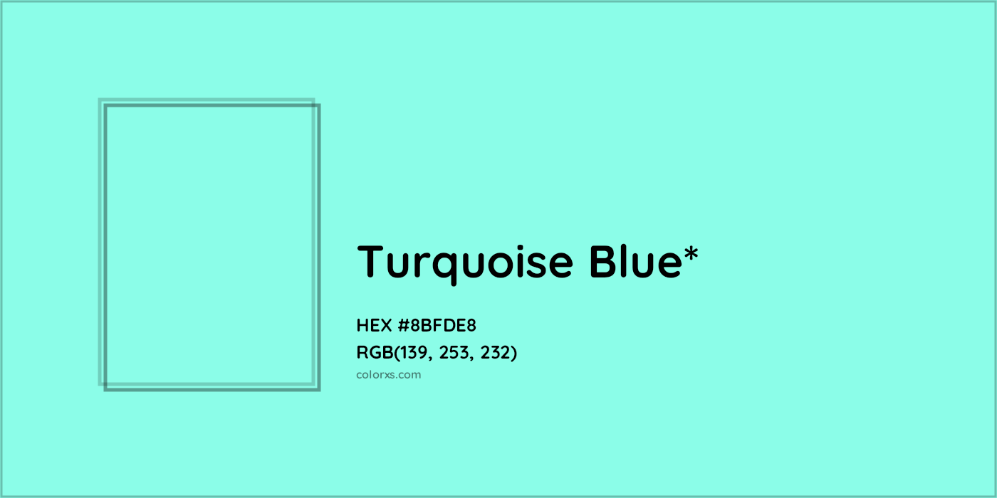 HEX #8BFDE8 Color Name, Color Code, Palettes, Similar Paints, Images