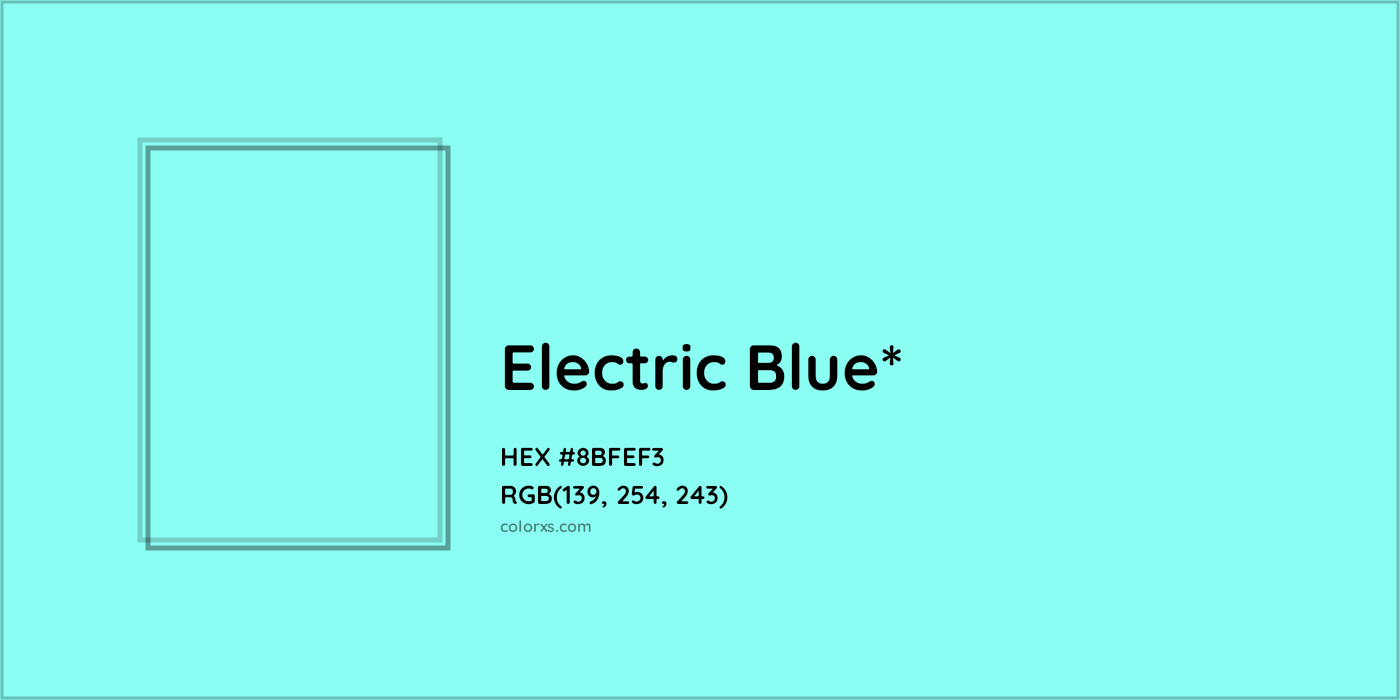HEX #8BFEF3 Color Name, Color Code, Palettes, Similar Paints, Images