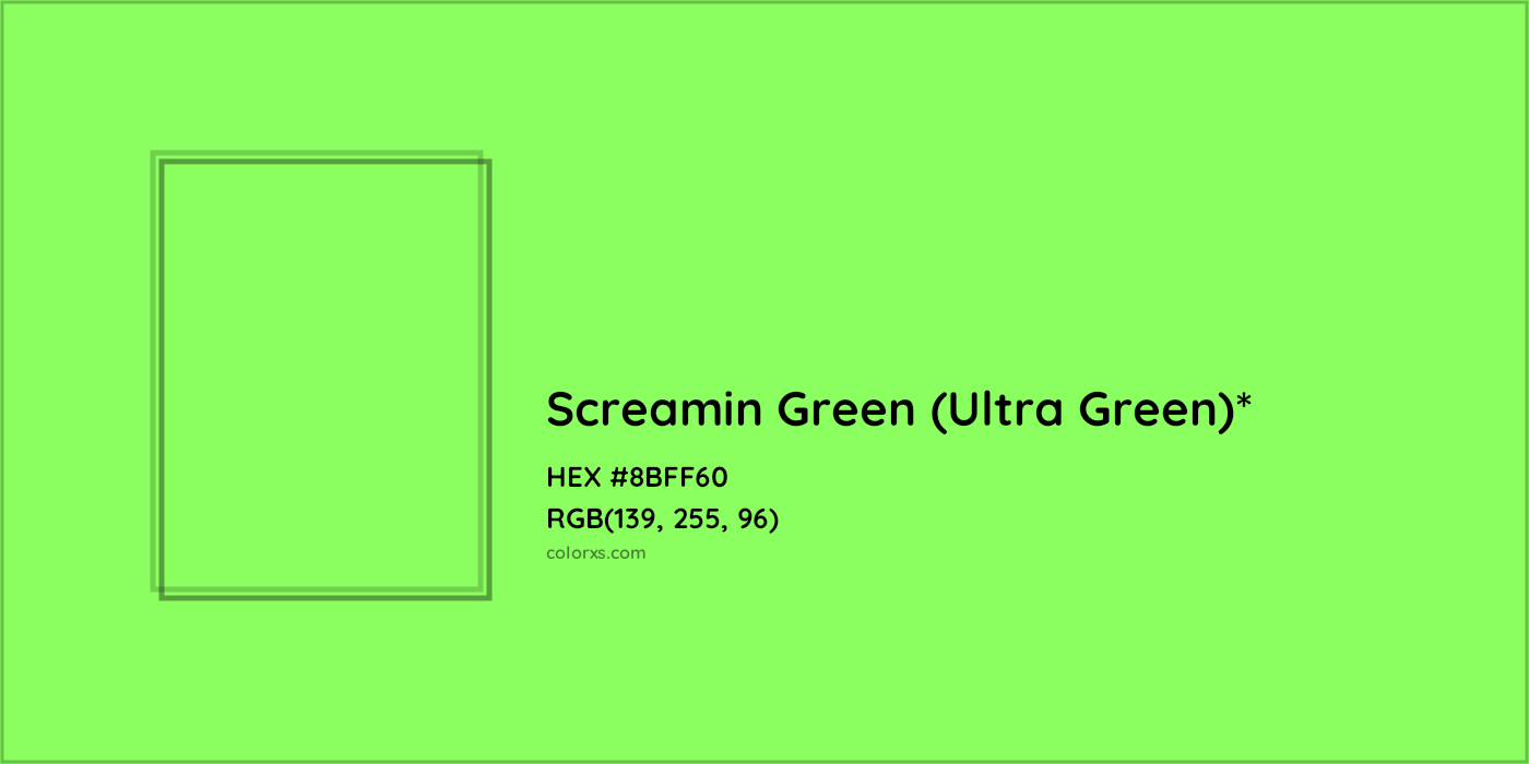 HEX #8BFF60 Color Name, Color Code, Palettes, Similar Paints, Images