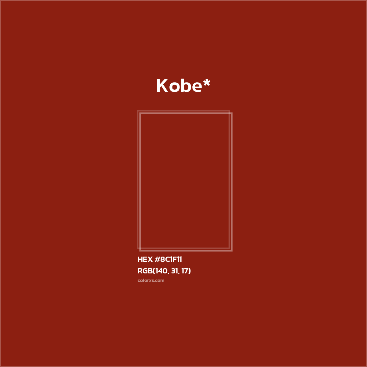 HEX #8C1F11 Color Name, Color Code, Palettes, Similar Paints, Images