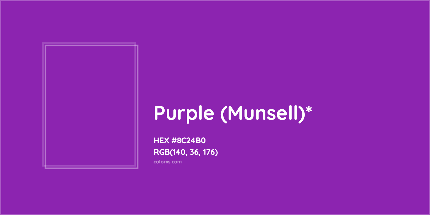 HEX #8C24B0 Color Name, Color Code, Palettes, Similar Paints, Images