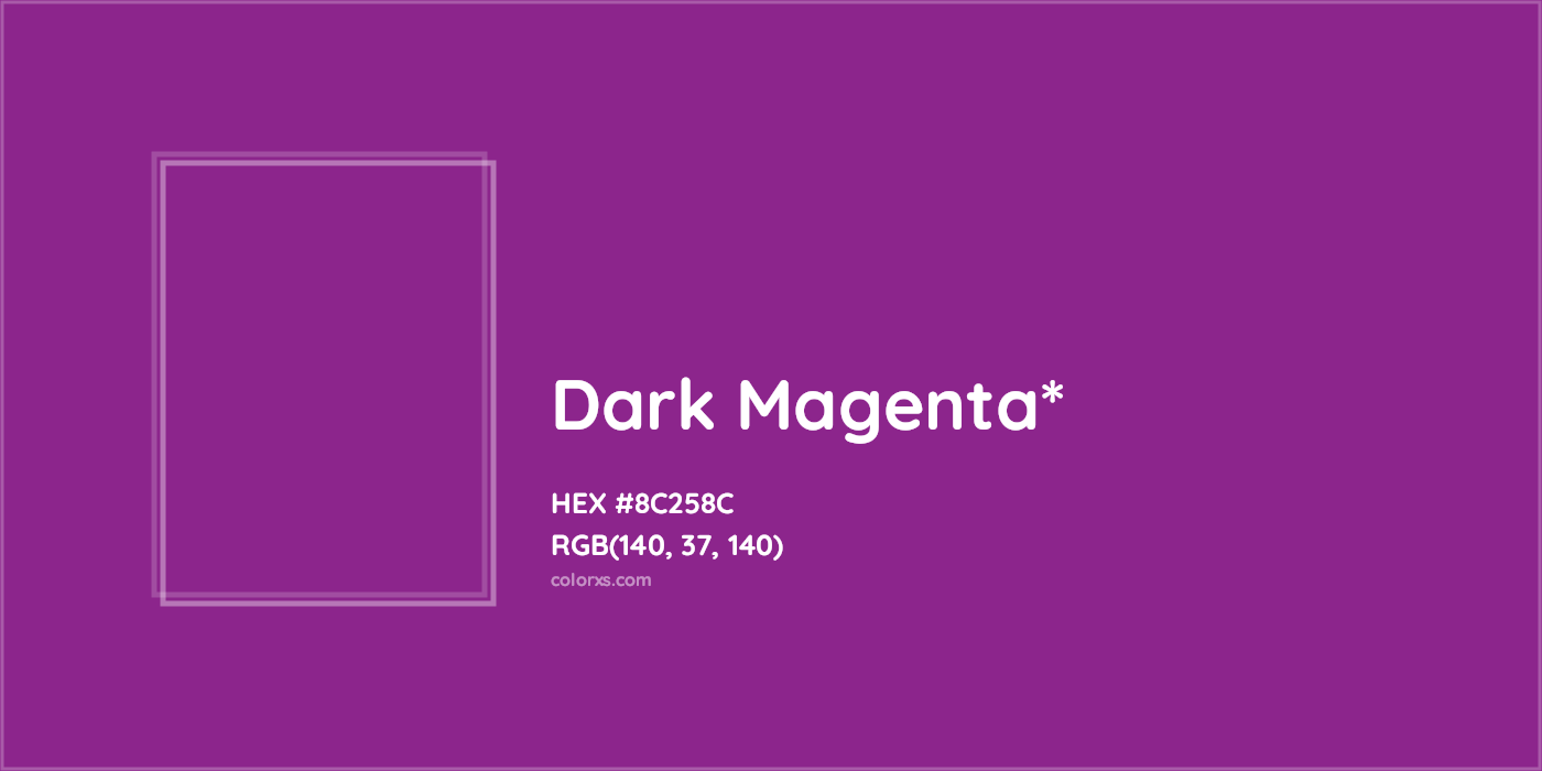 HEX #8C258C Color Name, Color Code, Palettes, Similar Paints, Images