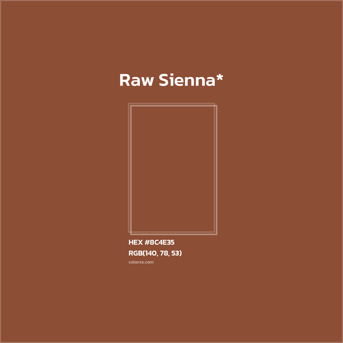 HEX #8C4E35 Color Name, Color Code, Palettes, Similar Paints, Images