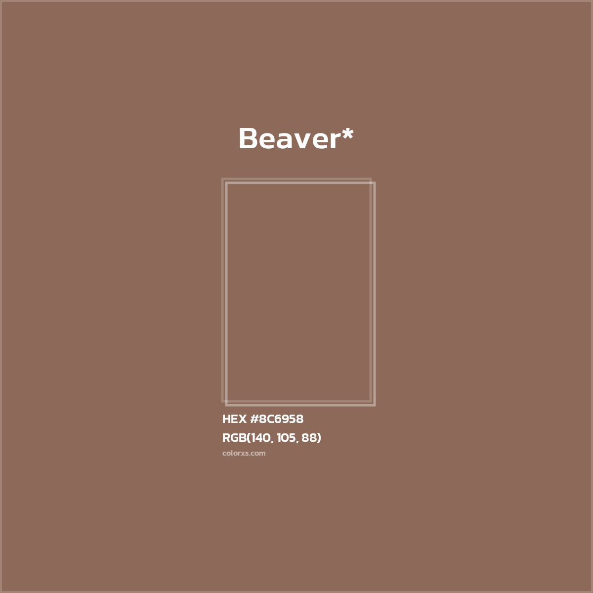 HEX #8C6958 Color Name, Color Code, Palettes, Similar Paints, Images