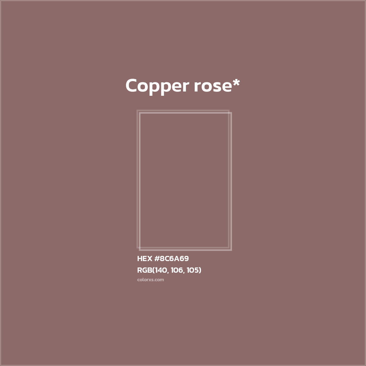 HEX #8C6A69 Color Name, Color Code, Palettes, Similar Paints, Images