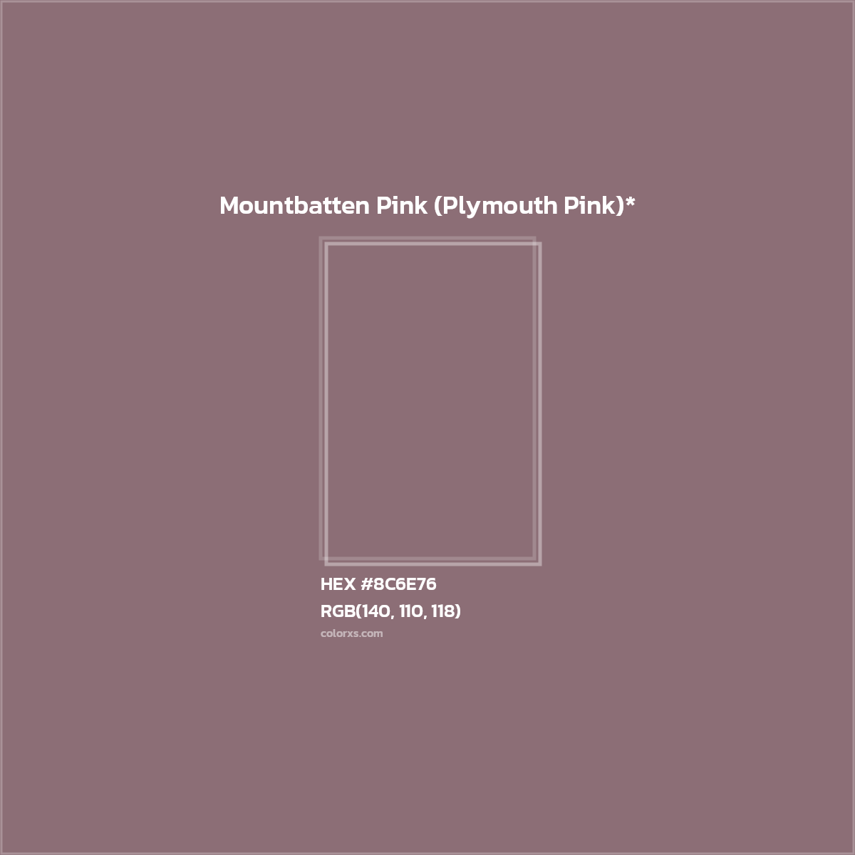 HEX #8C6E76 Color Name, Color Code, Palettes, Similar Paints, Images