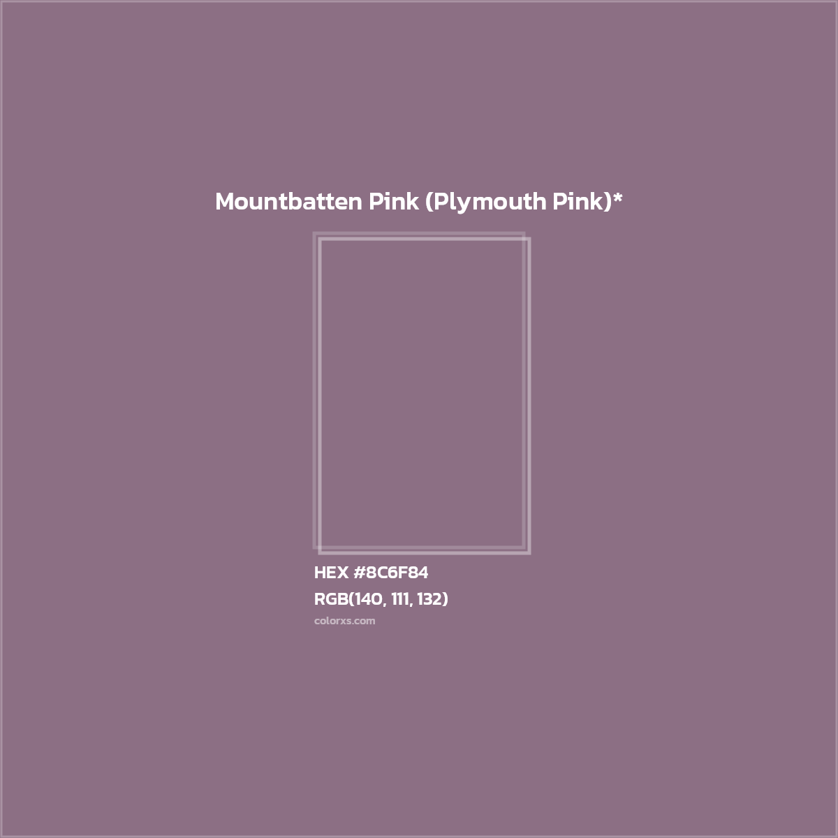 HEX #8C6F84 Color Name, Color Code, Palettes, Similar Paints, Images
