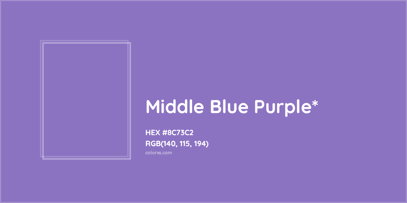 HEX #8C73C2 Color Name, Color Code, Palettes, Similar Paints, Images