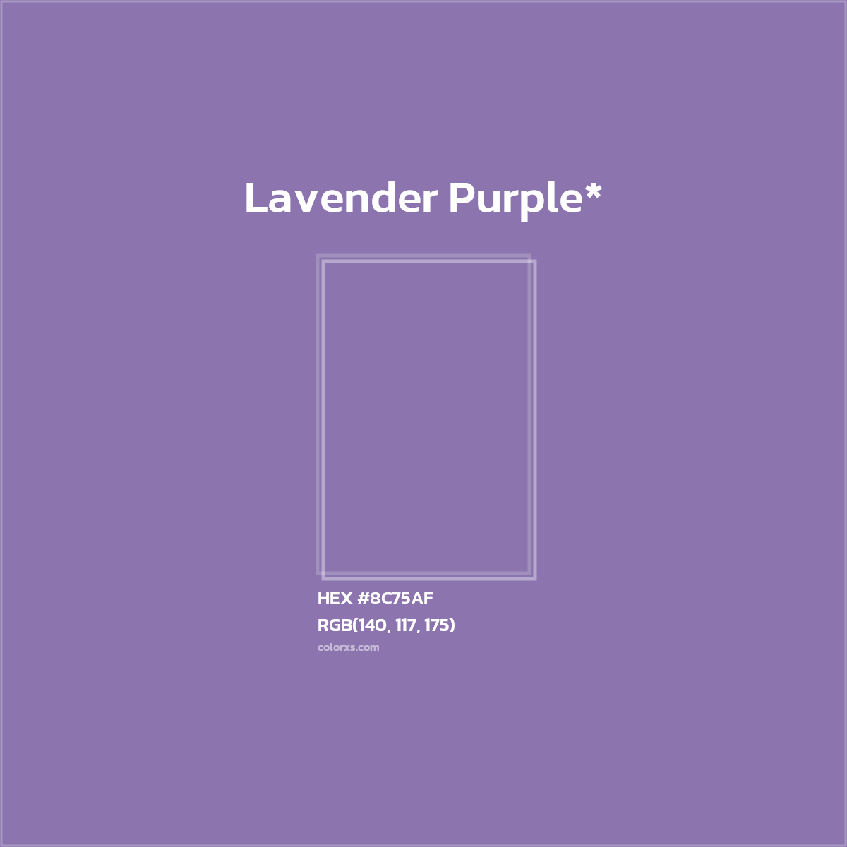 HEX #8C75AF Color Name, Color Code, Palettes, Similar Paints, Images