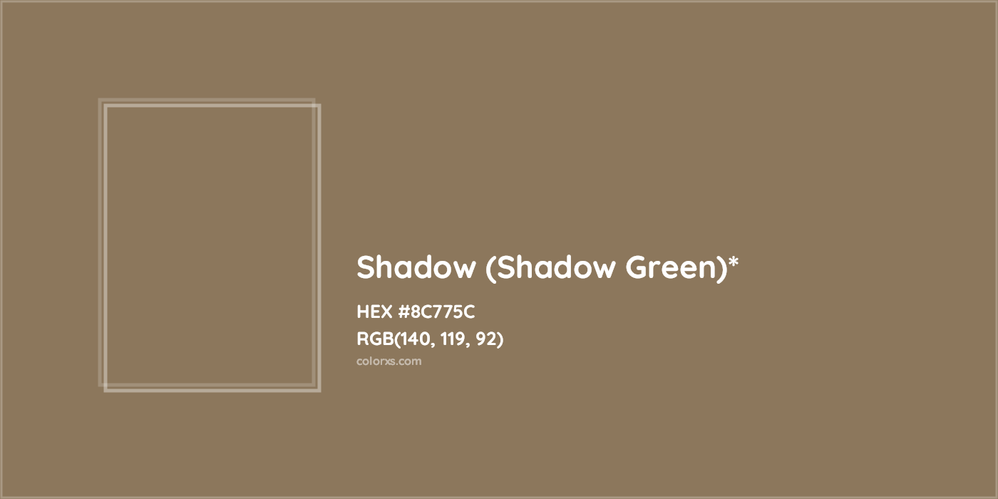 HEX #8C775C Color Name, Color Code, Palettes, Similar Paints, Images