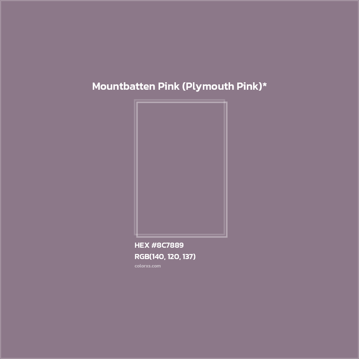 HEX #8C7889 Color Name, Color Code, Palettes, Similar Paints, Images