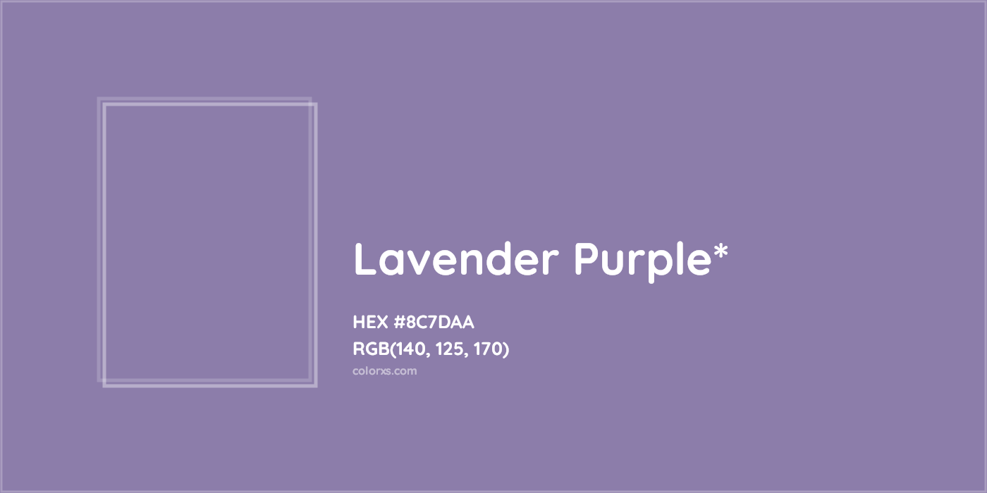 HEX #8C7DAA Color Name, Color Code, Palettes, Similar Paints, Images
