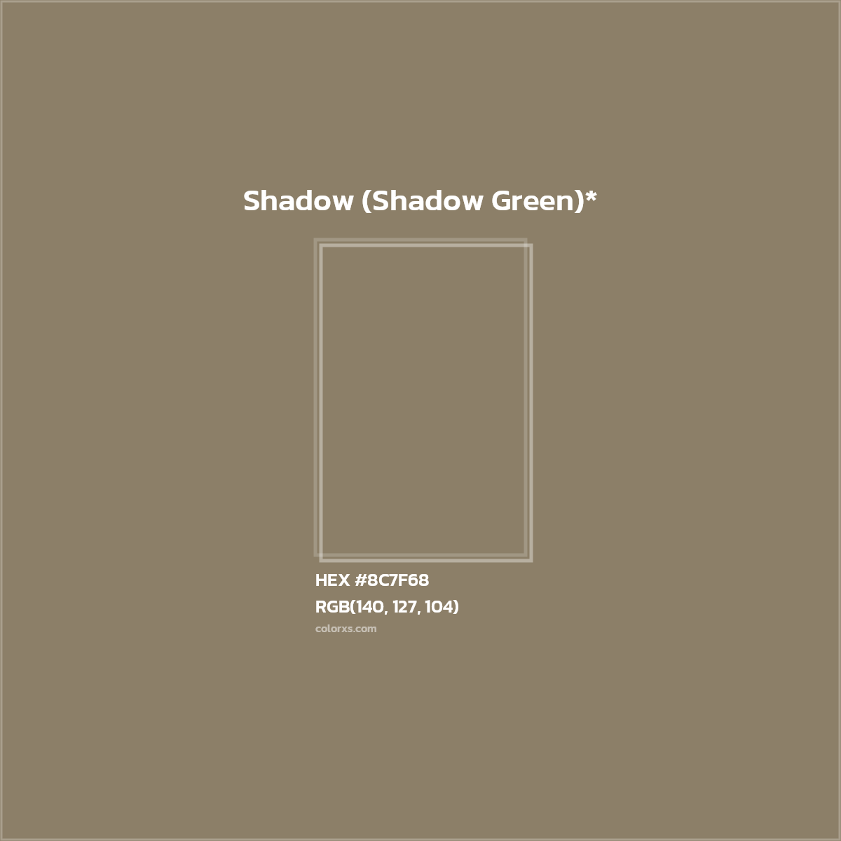 HEX #8C7F68 Color Name, Color Code, Palettes, Similar Paints, Images