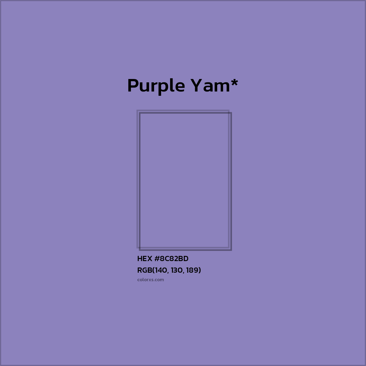 HEX #8C82BD Color Name, Color Code, Palettes, Similar Paints, Images