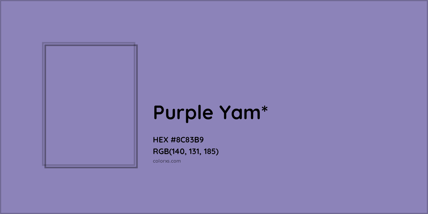 HEX #8C83B9 Color Name, Color Code, Palettes, Similar Paints, Images
