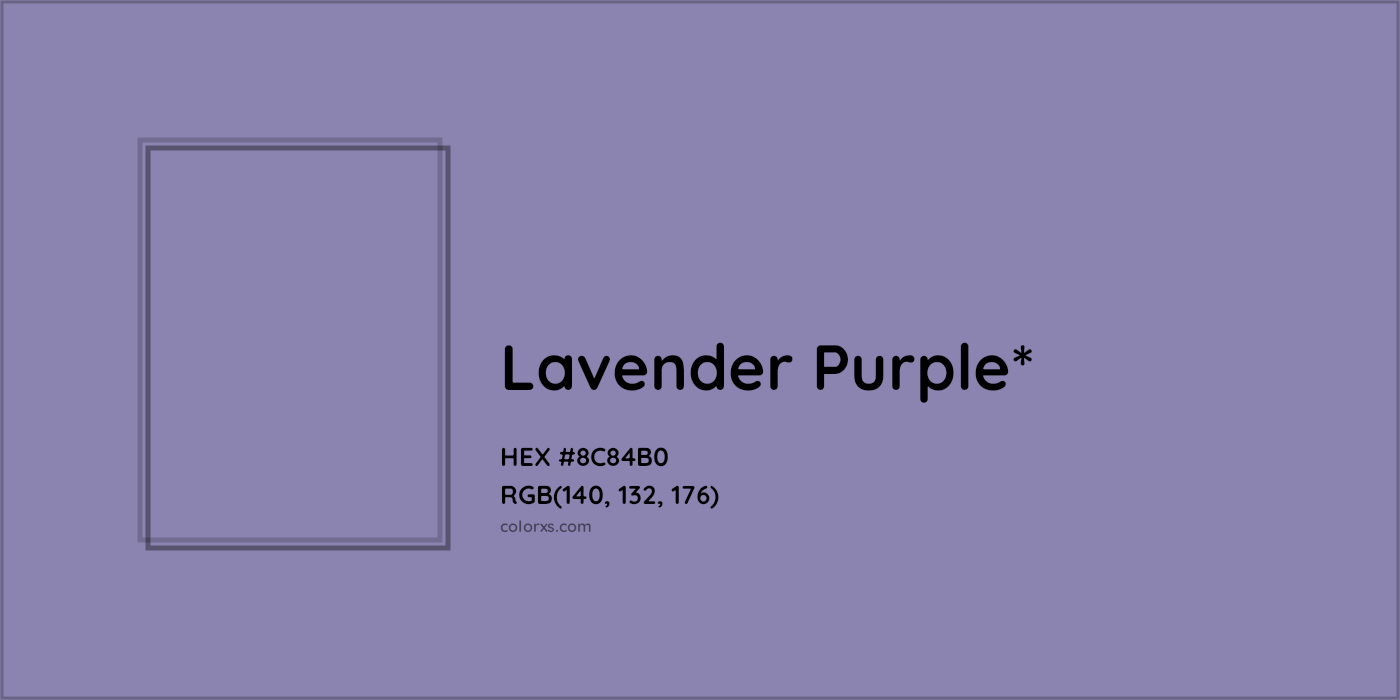 HEX #8C84B0 Color Name, Color Code, Palettes, Similar Paints, Images