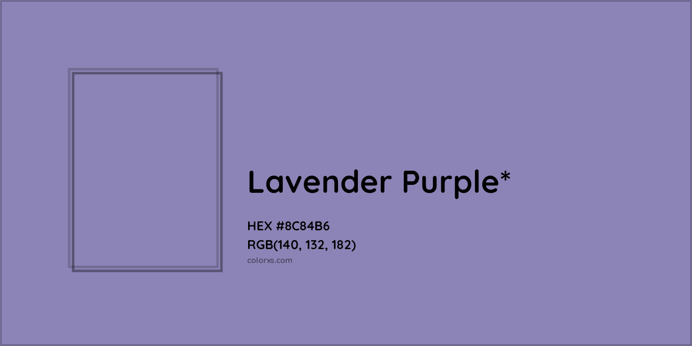 HEX #8C84B6 Color Name, Color Code, Palettes, Similar Paints, Images