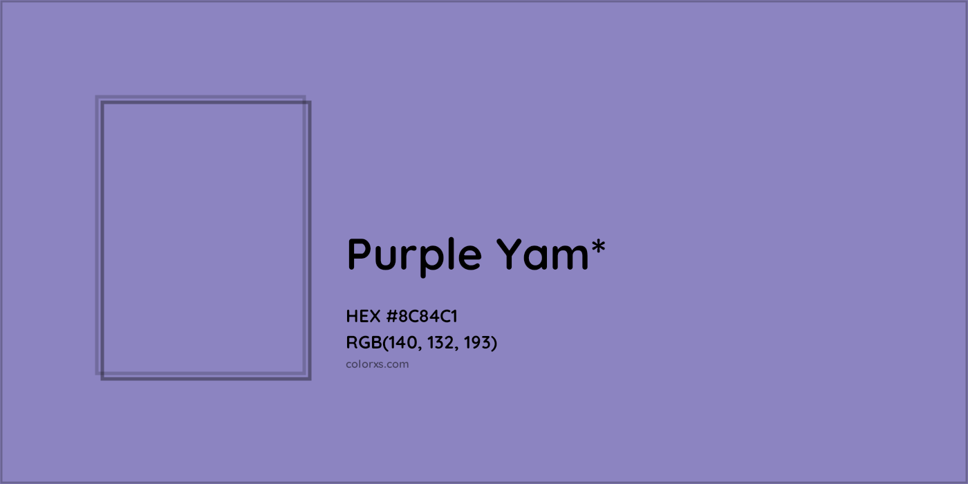HEX #8C84C1 Color Name, Color Code, Palettes, Similar Paints, Images