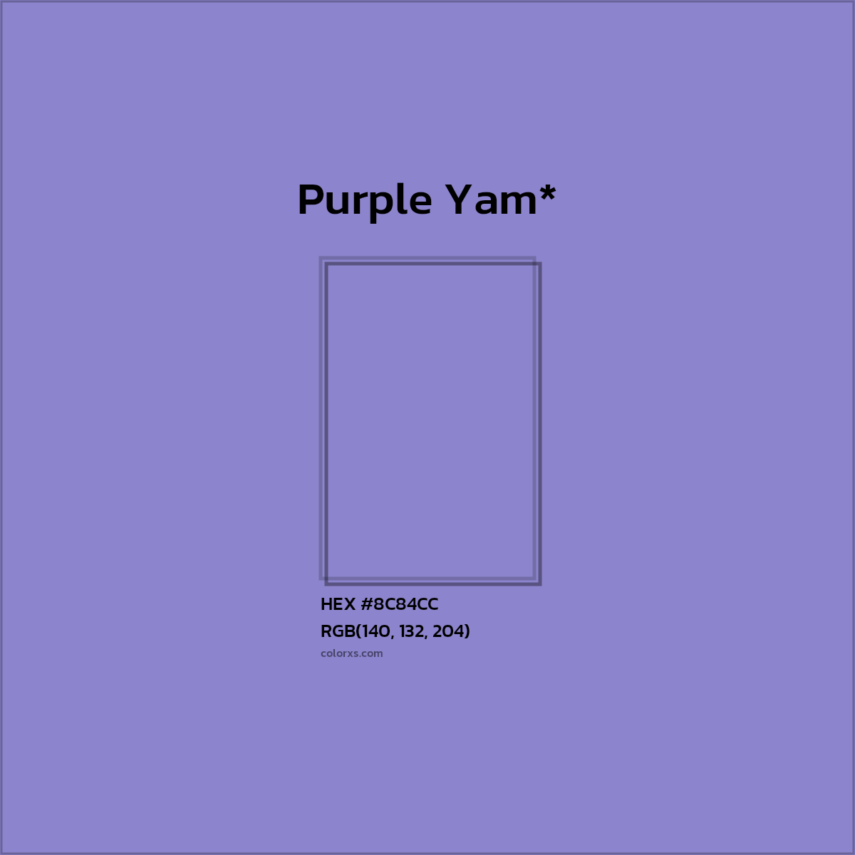 HEX #8C84CC Color Name, Color Code, Palettes, Similar Paints, Images