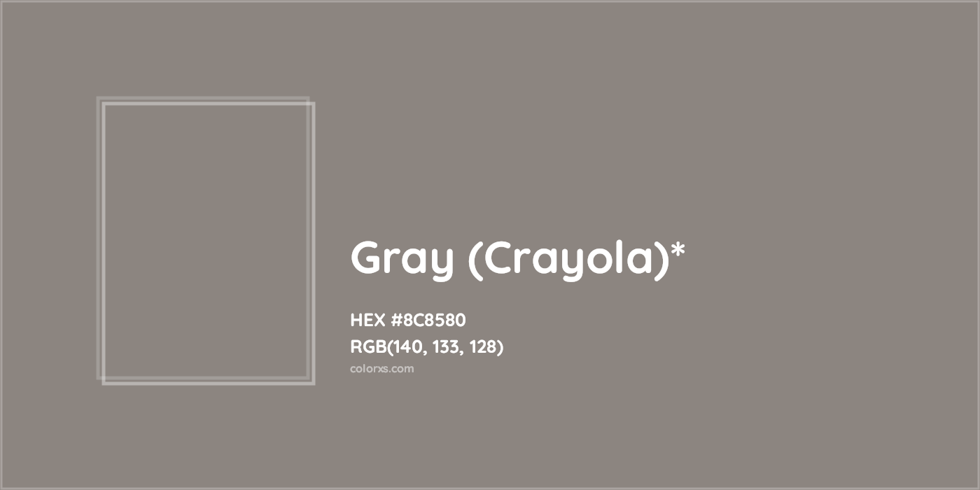 HEX #8C8580 Color Name, Color Code, Palettes, Similar Paints, Images