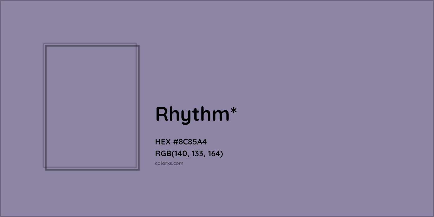 HEX #8C85A4 Color Name, Color Code, Palettes, Similar Paints, Images