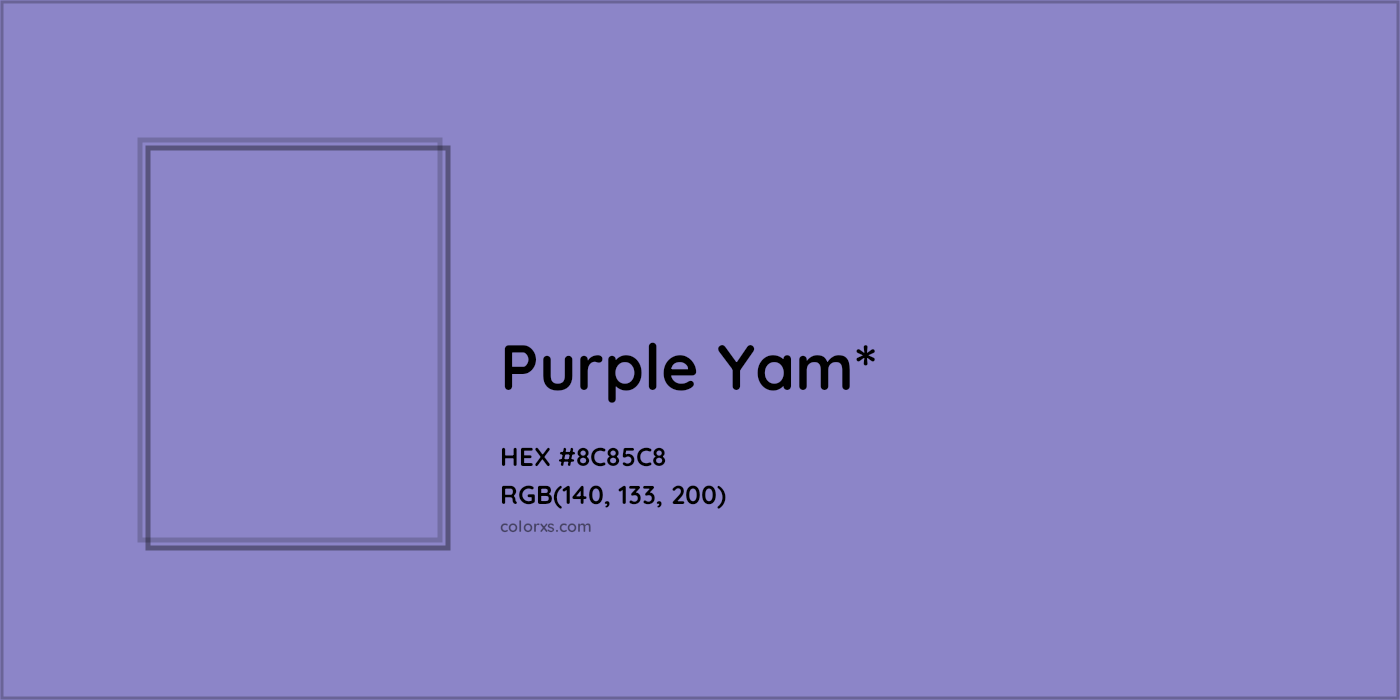 HEX #8C85C8 Color Name, Color Code, Palettes, Similar Paints, Images