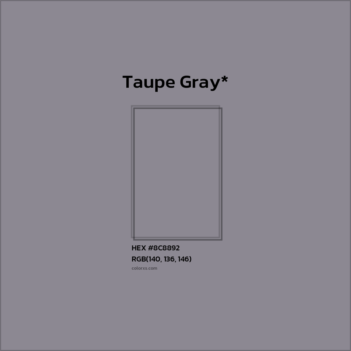 HEX #8C8892 Color Name, Color Code, Palettes, Similar Paints, Images