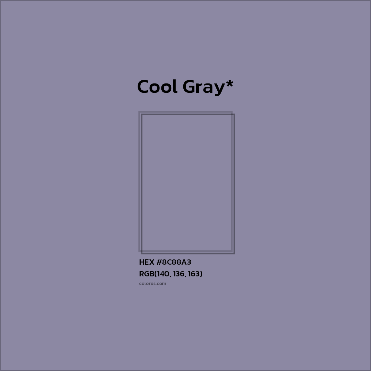 HEX #8C88A3 Color Name, Color Code, Palettes, Similar Paints, Images