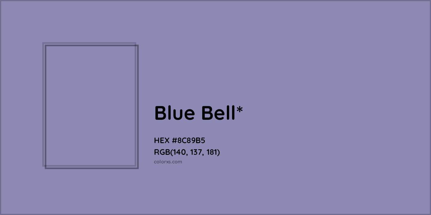 HEX #8C89B5 Color Name, Color Code, Palettes, Similar Paints, Images