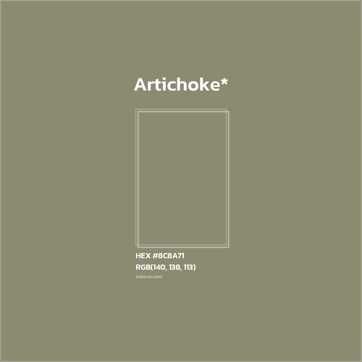 HEX #8C8A71 Color Name, Color Code, Palettes, Similar Paints, Images