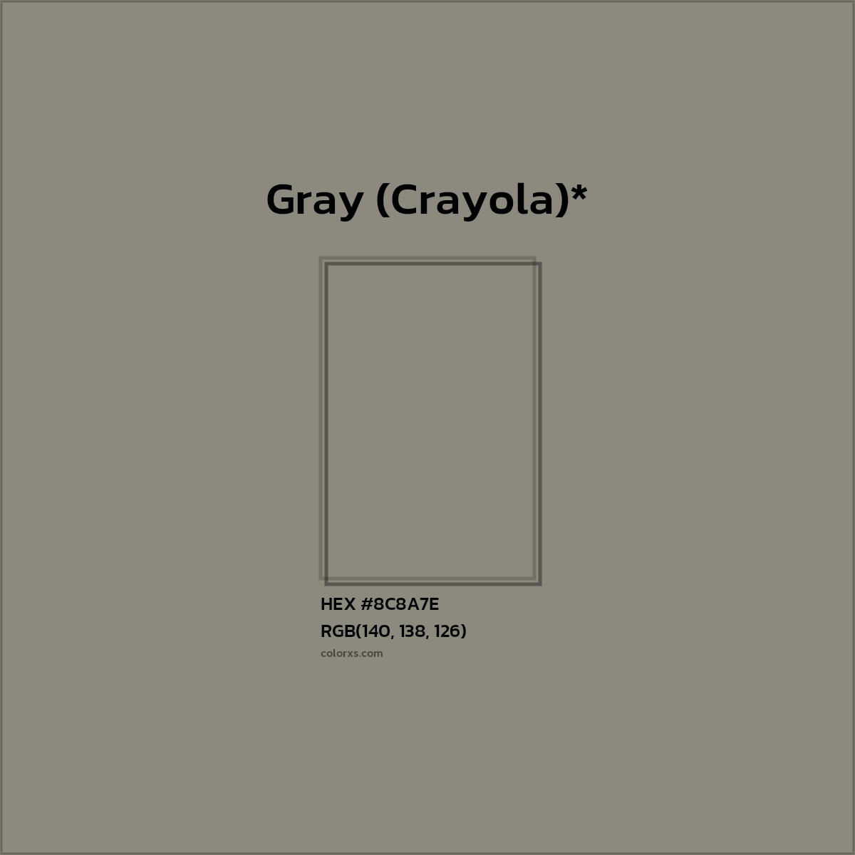 HEX #8C8A7E Color Name, Color Code, Palettes, Similar Paints, Images