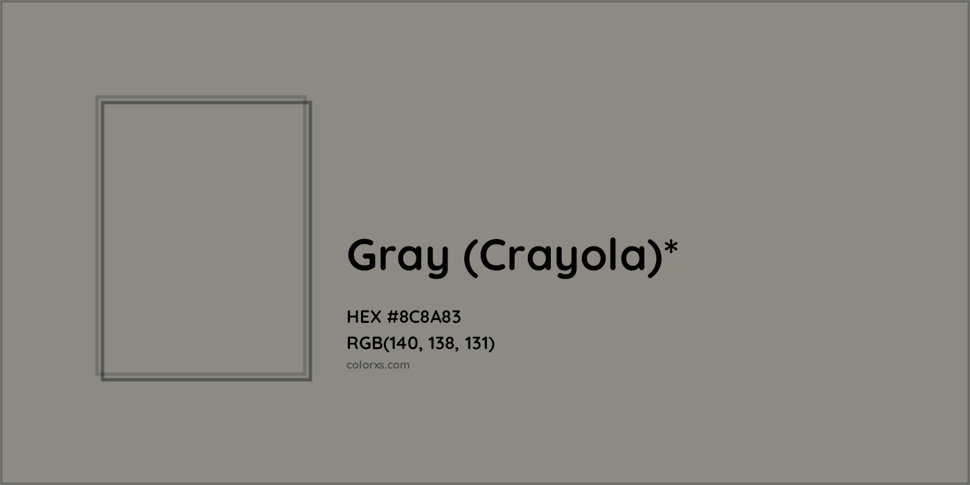 HEX #8C8A83 Color Name, Color Code, Palettes, Similar Paints, Images