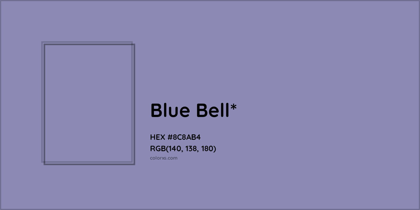 HEX #8C8AB4 Color Name, Color Code, Palettes, Similar Paints, Images
