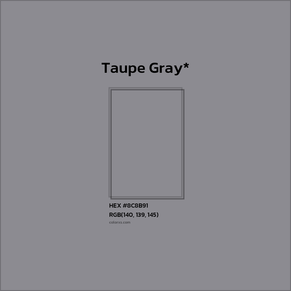 HEX #8C8B91 Color Name, Color Code, Palettes, Similar Paints, Images